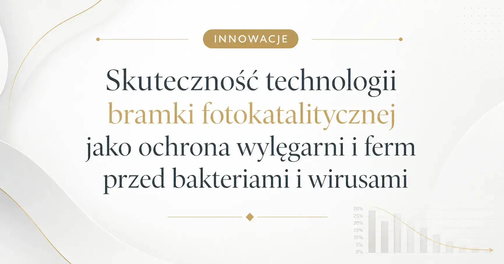 Skuteczność technologii bramki fotokatalitycznej jako ochrona wylęgarni i ferm przed bakteriami i wirusami